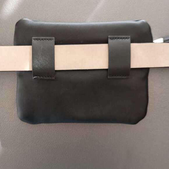 INC International Concepts black tasseled fanny waist belt bag size 1X - Picture 3 of 5